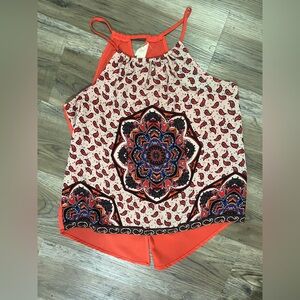 Sweet Wanderer Cami Spaghetti Strap Top Large Paisley Boutique Top